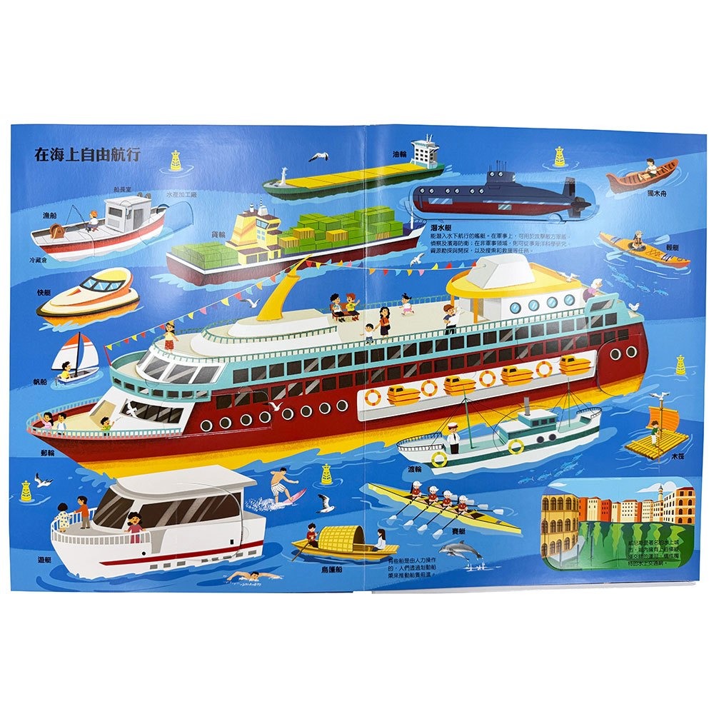 📚幼福文化📚大知識大百科3D立體書：大交通 9207-36 pop-up 操作書 汽車立體書 翻翻書 遊戲書 生日禮-細節圖8