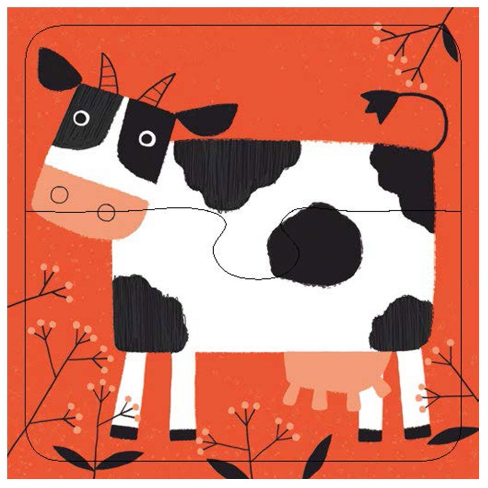 📚幼福文化📚階梯拼圖：第一階可愛動物6244-14 幼兒拼圖 簡易拼圖 盒裝拼圖 圖像辨識 觀察力-細節圖2