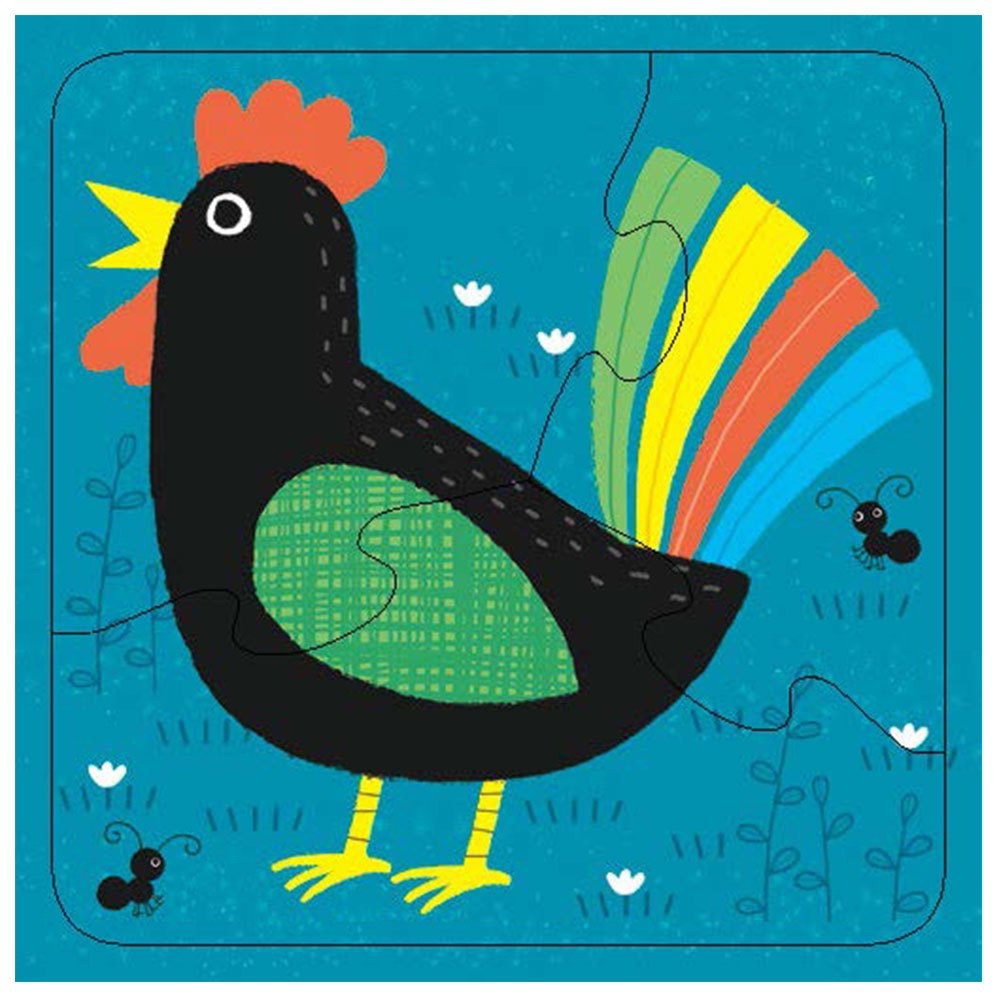 📚幼福文化📚階梯拼圖：第一階可愛動物6244-14 幼兒拼圖 簡易拼圖 盒裝拼圖 圖像辨識 觀察力-細節圖3