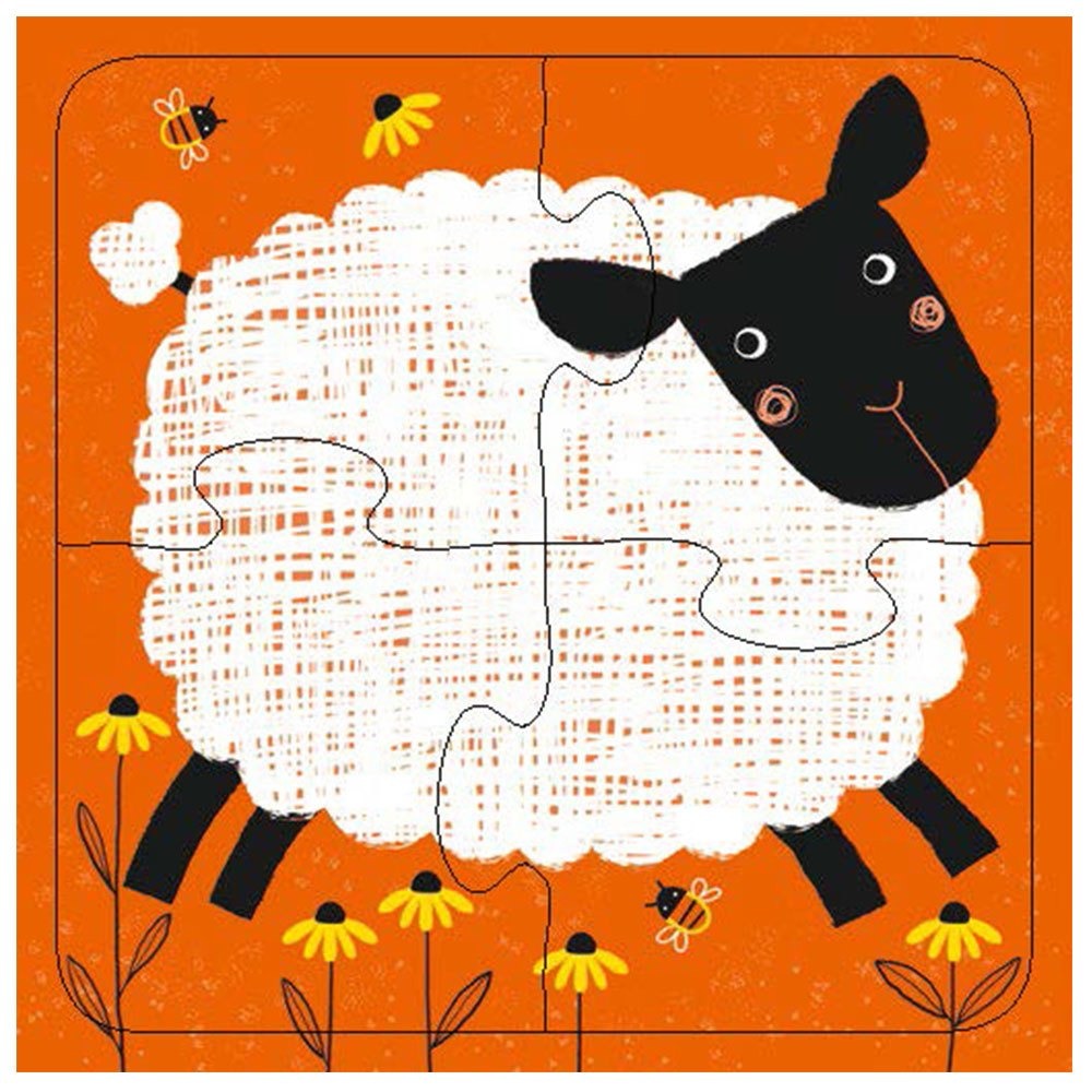 📚幼福文化📚階梯拼圖：第一階可愛動物6244-14 幼兒拼圖 簡易拼圖 盒裝拼圖 圖像辨識 觀察力-細節圖4