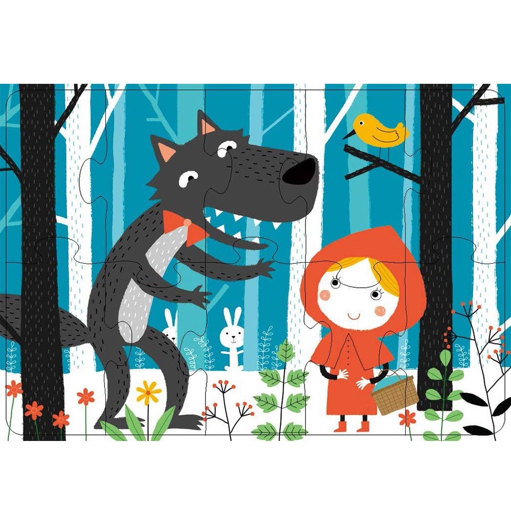 📚幼福文化📚階梯拼圖：第二階童話故事6244-15 幼兒拼圖 兒童拼圖 簡易拼圖 盒裝拼圖 圖像辨識 觀察力-細節圖2