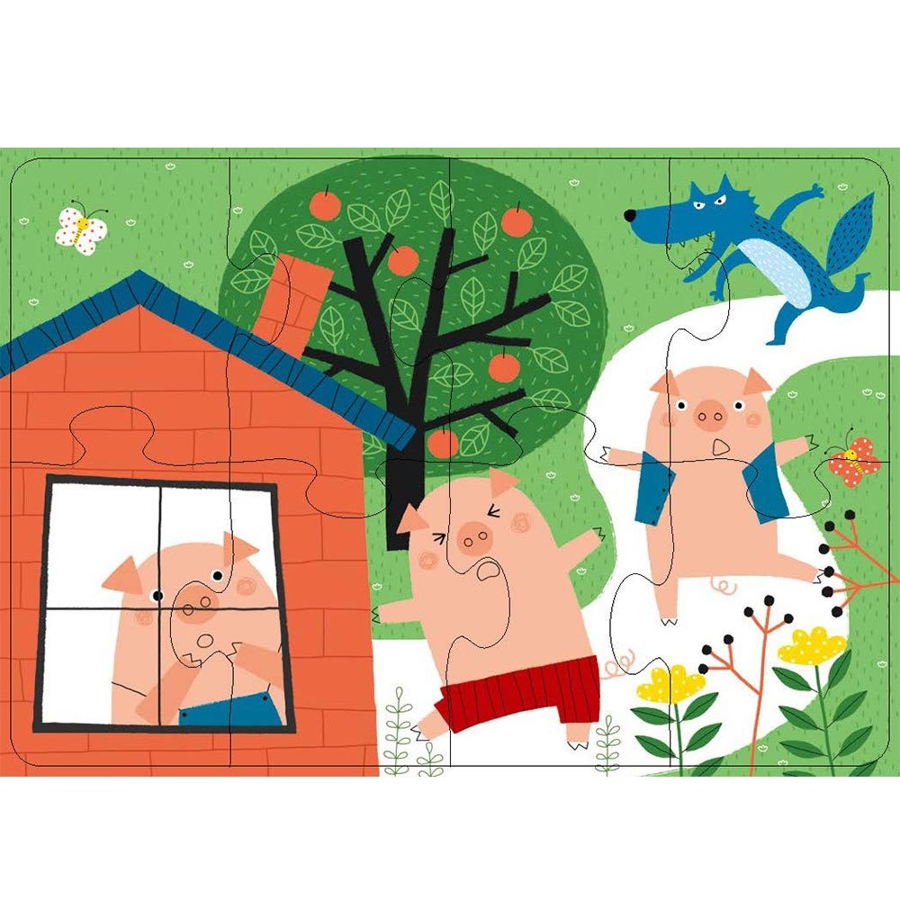 📚幼福文化📚階梯拼圖：第二階童話故事6244-15 幼兒拼圖 兒童拼圖 簡易拼圖 盒裝拼圖 圖像辨識 觀察力-細節圖3