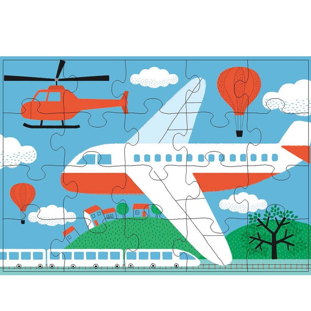 📚幼福文化📚階梯拼圖：第三階交通工具6244-16 幼兒拼圖 兒童拼圖 簡易拼圖 盒裝拼圖 圖像辨識 觀察力-細節圖3