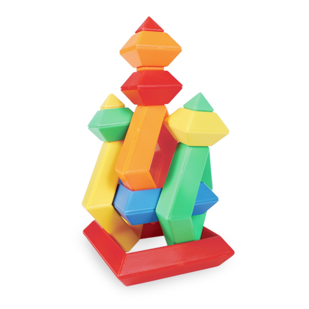 📚世一文化📚百變金塔層層疊 Q104009-1 色彩 數量 形狀 空間概念 數學教具 疊疊樂 手眼協調性 專注力-細節圖2