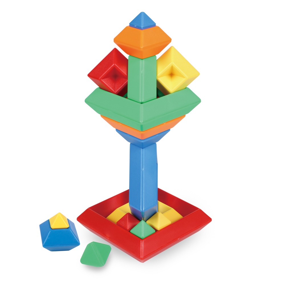 📚世一文化📚百變金塔層層疊 Q104009-1 色彩 數量 形狀 空間概念 數學教具 疊疊樂 手眼協調性 專注力-細節圖3