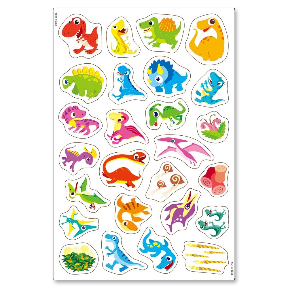 📚世一文化📚恐龍磁鐵書 C0466 認識恐龍 場景遊戲 形狀配對 圖像空間 磁性遊戲-細節圖5