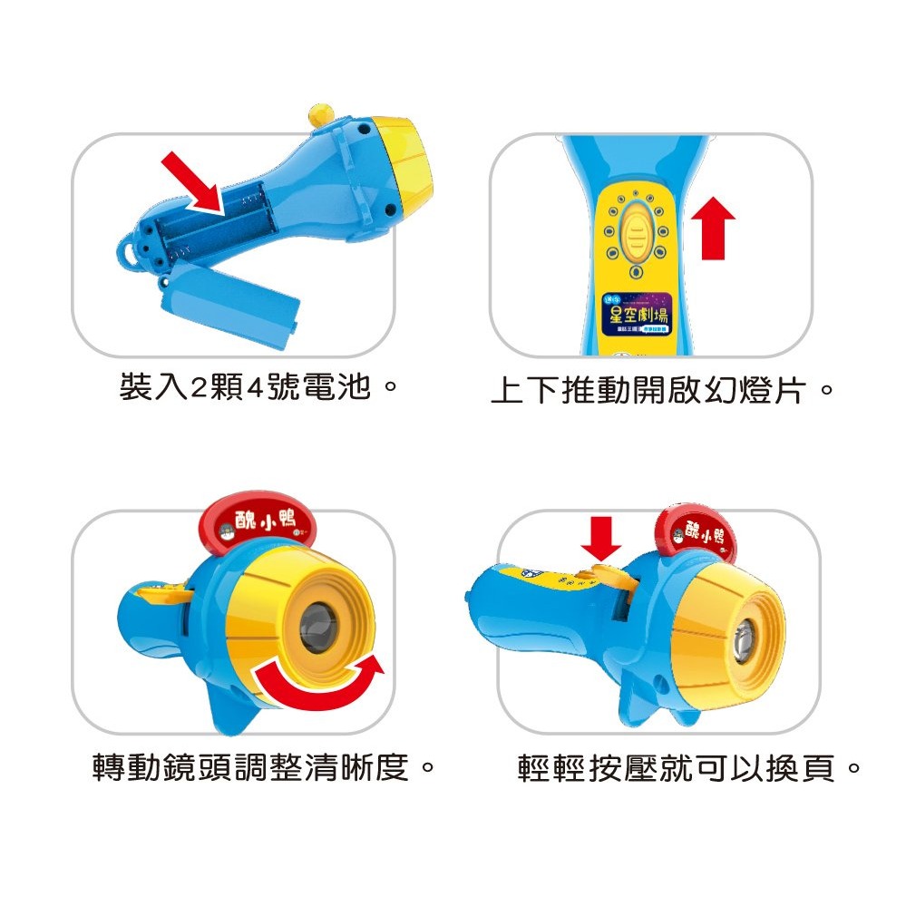 📚世一文化📚迷你星空劇場-童話王國故事投影 Q0557-1 投影機玩具 投影故事機 厚紙故事書 睡前故事機 親子益智-細節圖7