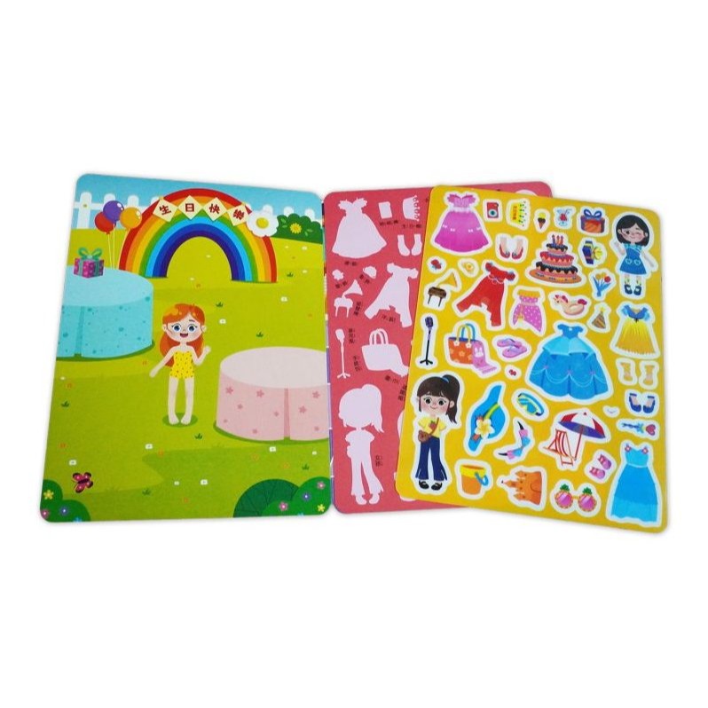 📚京采文教📚創意好玩大場景果凍貼紙書 動物樂園 交通工具 恐龍王國 海底世界 宇宙探險 公主變裝 貼紙遊戲書 水洗重-細節圖9