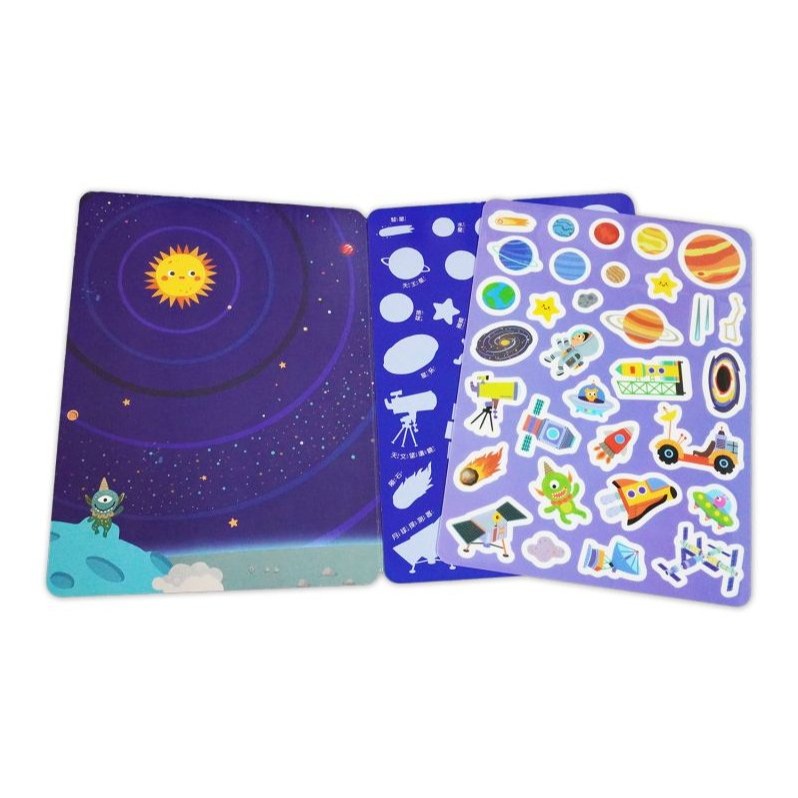 📚京采文教📚創意好玩大場景果凍貼紙書 動物樂園 交通工具 恐龍王國 海底世界 宇宙探險 公主變裝 貼紙遊戲書 水洗重-細節圖10