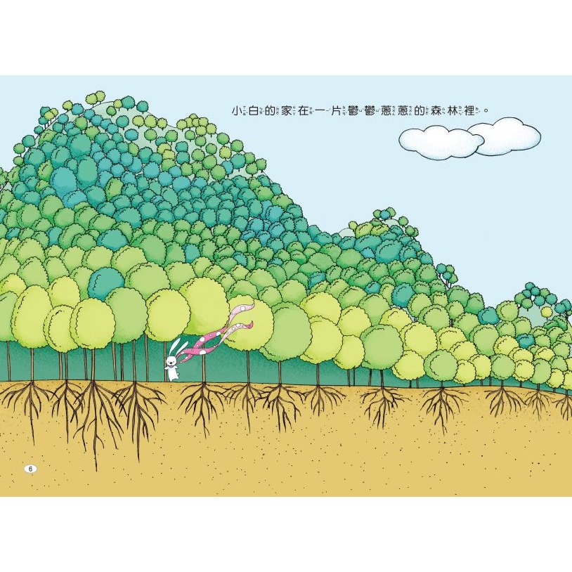 📚京采文教📚兔子小白益智遊戲繪本 小白的77個房間/小白想辦法/小白的農場/小白小村大變身/小白和樹木 問題解決繪本-細節圖7
