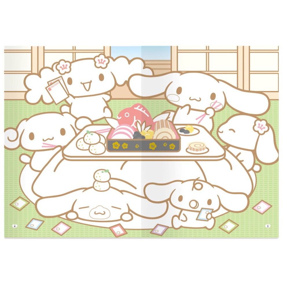 📚世一文化📚正版授權 大耳狗喜拿著色畫:歡樂佳節/歡樂時光 塗鴉本 美術本 畫畫本-細節圖5