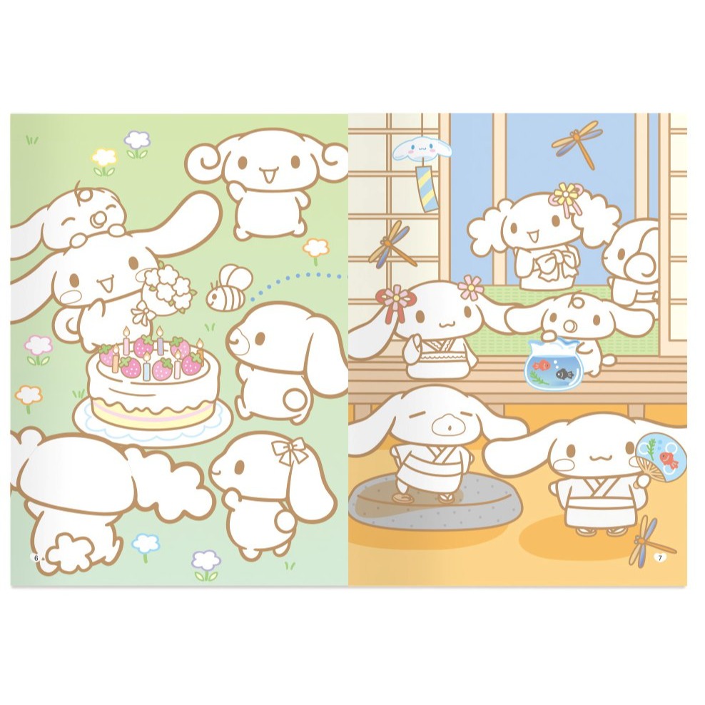 📚世一文化📚正版授權 大耳狗喜拿著色畫:歡樂佳節/歡樂時光 塗鴉本 美術本 畫畫本-細節圖9