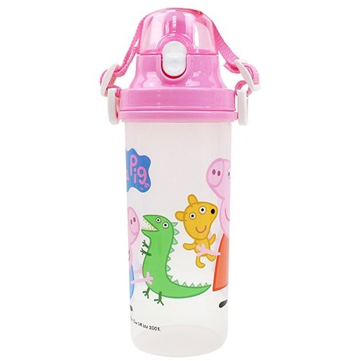 ⭐敦景⭐正版授權 台灣製 佩佩豬 直飲水壺 (680cc/ml) 彈蓋水壺 兒童水壺 塑膠水壺-細節圖2