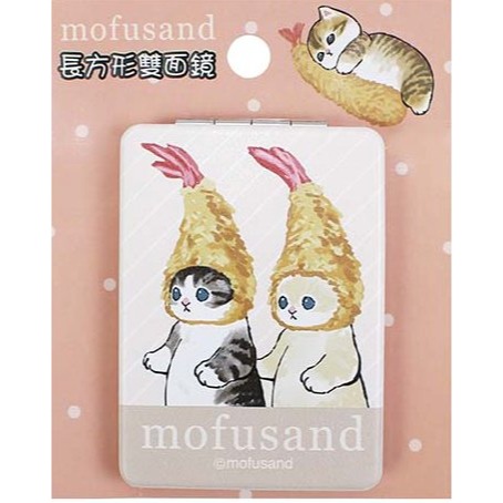 ⭐敦景⭐正版授權 貓福珊迪 長方形雙面鏡 小化妝鏡 收納鏡 兒童鏡子 摺疊鏡 外出攜帶-細節圖3