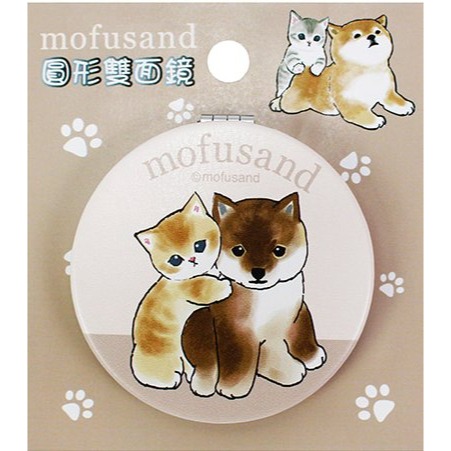 ⭐敦景⭐正版授權 貓福珊迪 圓形雙面鏡 小化妝鏡 收納鏡 兒童鏡子 摺疊鏡 外出攜帶-規格圖6