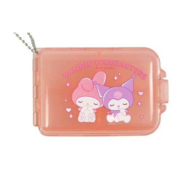 ⭐敦景⭐三麗鷗 萬用收納盒 七格收納盒 小物首飾收納 外出藥盒 酷洛米美樂蒂大耳狗大眼蛙帕洽狗布丁狗酷企鵝-細節圖2