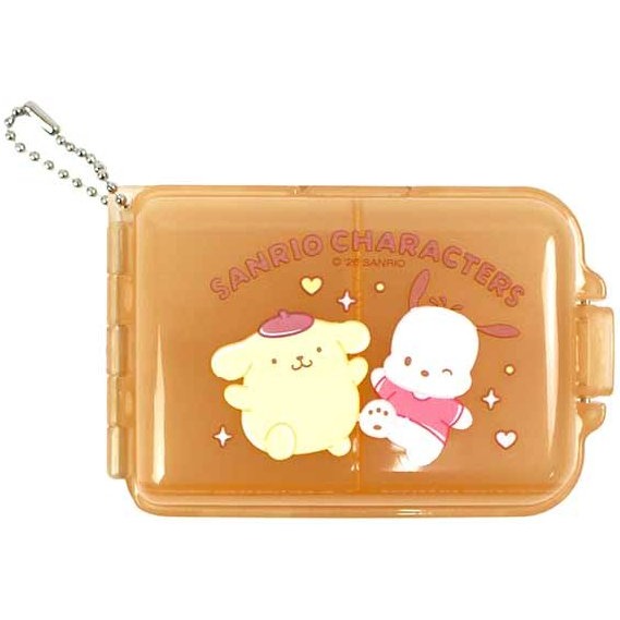 ⭐敦景⭐三麗鷗 萬用收納盒 七格收納盒 小物首飾收納 外出藥盒 酷洛米美樂蒂大耳狗大眼蛙帕洽狗布丁狗酷企鵝-規格圖6