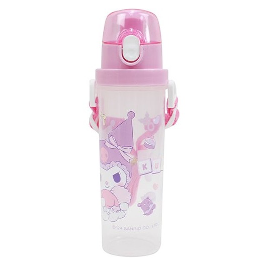 ⭐敦景⭐台灣製 靈巧直飲水壺 (500cc) 兒童水壺 塑膠水壺 背帶水壺 三麗鷗 酷洛米 人魚漢頓 帕洽狗-細節圖2