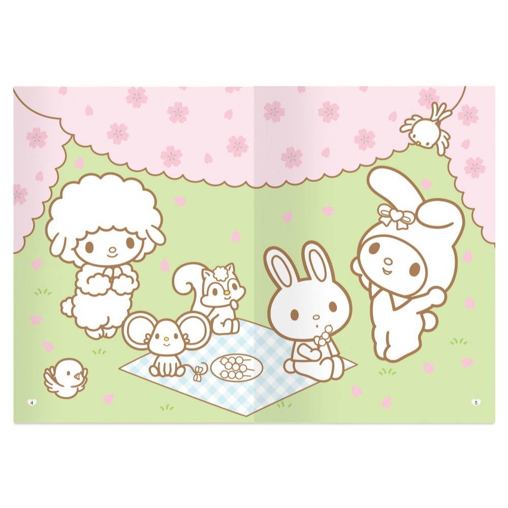 ✏️世一文化✏️可愛美樂蒂著色畫:美好時光 C682001 塗鴉本 著色本 美術創作 三麗鷗 Melody-細節圖4