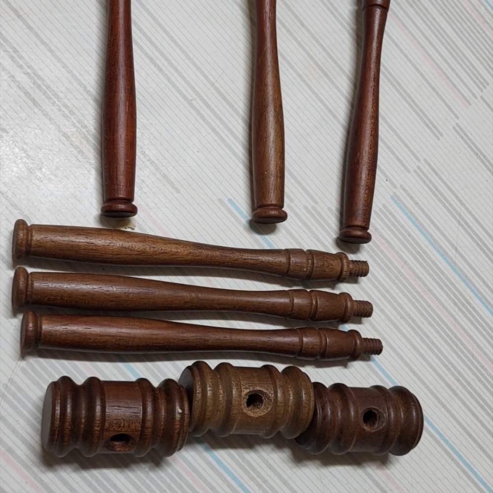車工精緻的原木槌-細節圖2