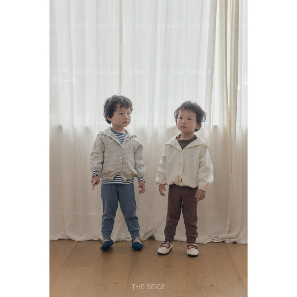 小韓舍✦正韓童裝-The beige-小熊軟糖連帽防風外套-細節圖2