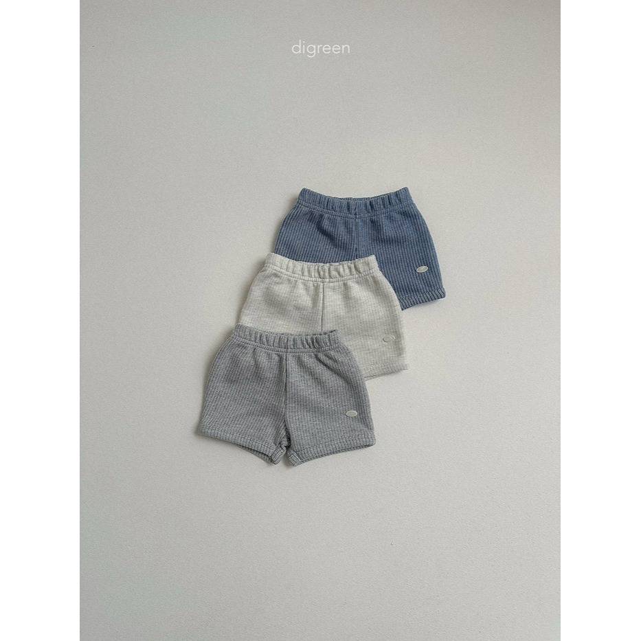 小韓舍✦正韓童裝-digreen-輕巧細坑條彈力鬆緊短褲-細節圖10