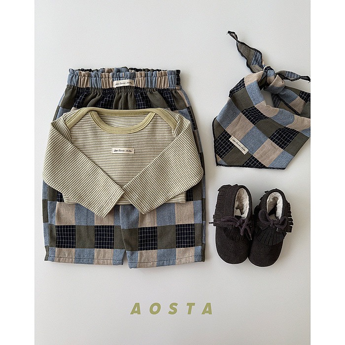 小韓舍✦正韓童裝-Aosta-細條紋肩開長袖-細節圖6