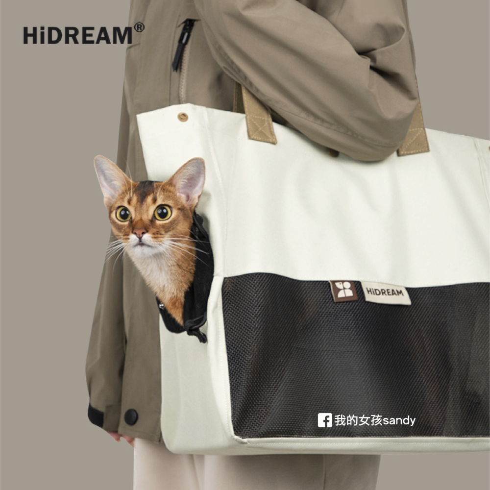 🐕‍🦺HiDREAM 拼接寵物外出包 寵物包 貓咪包 狗包 單肩包 寵物 hidream-細節圖2