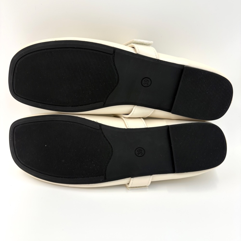 全新法式溫柔杏色水鑽瑪莉珍平底鞋｜氣質爆棚✨顯腳小｜24公分剛剛好-細節圖6