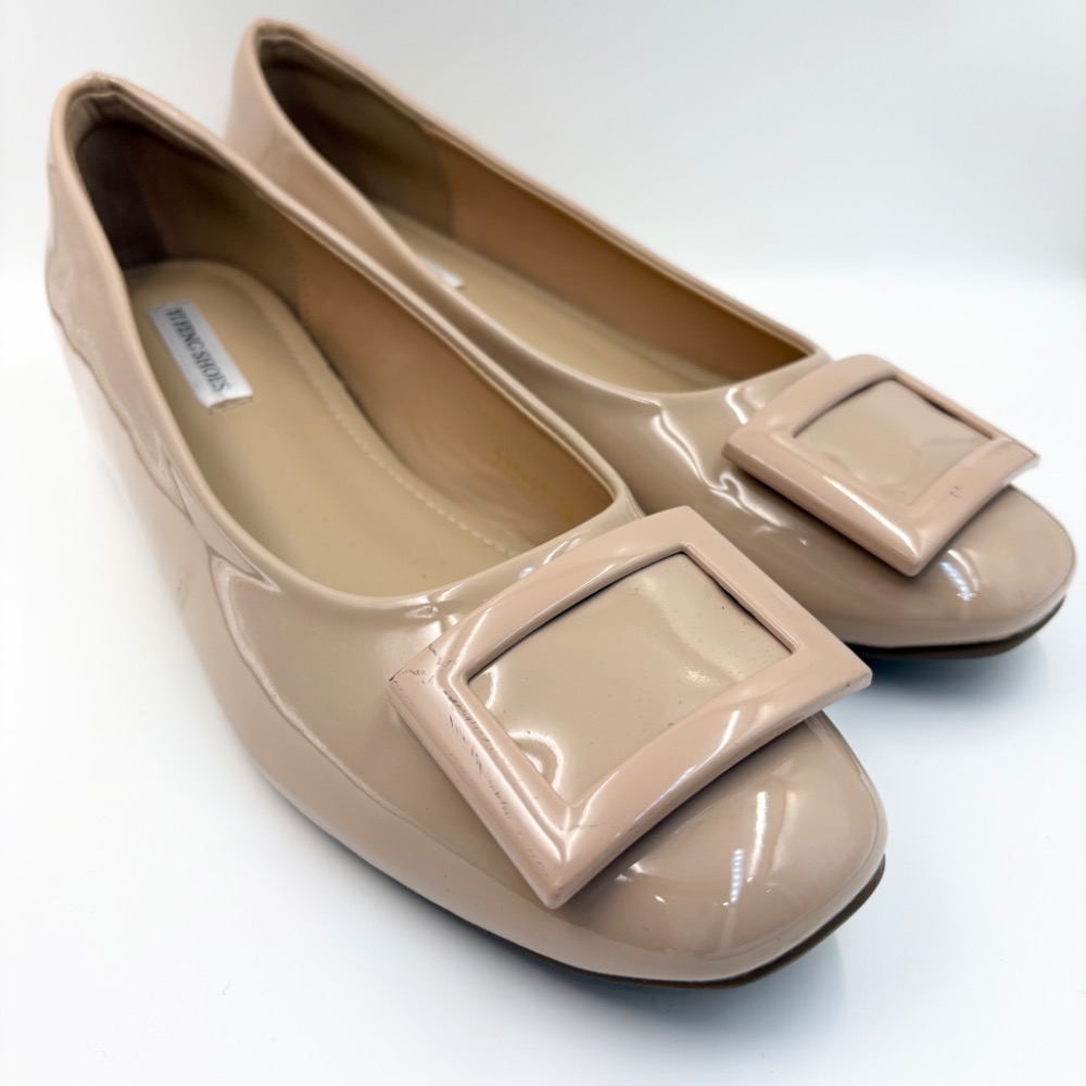 🔥【微瑕特惠】法式奶茶色方扣內增高平底鞋｜一穿顯高4cm・氣質不費力39/24.5-細節圖3