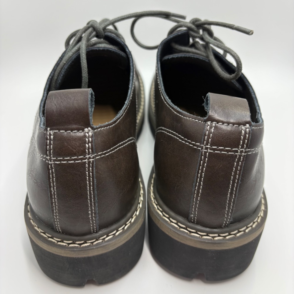 一穿就愛上｜復古棕色真皮厚底小皮鞋｜英倫感滿滿｜39/24.5-細節圖8