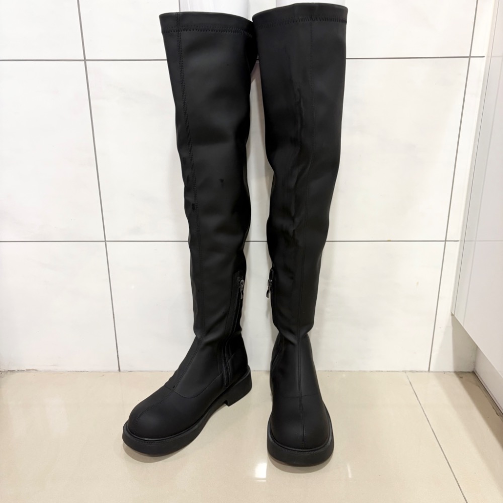 一穿秒變長腿女神🖤全新過膝加絨彈力靴（加絨保暖）24.5-細節圖3