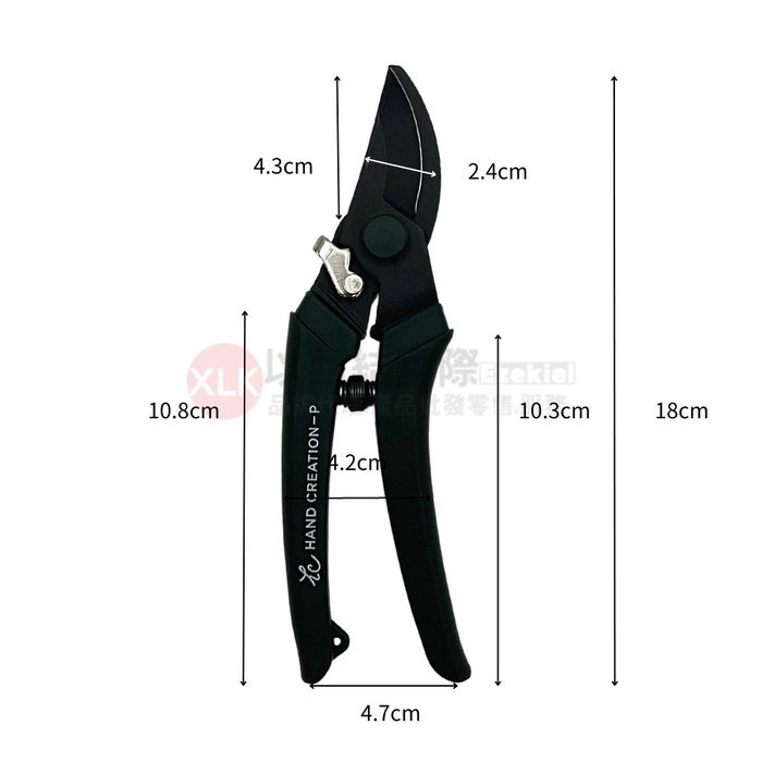 日本sakagen坂源花藝剪刀手創黑刃系列剪定鋏-細節圖9