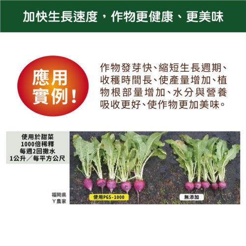 日本森林科學PGS-1000土壌改良.植物活性液/生根素,活力素,營養素,液體肥(增加植物自身的保護力)-細節圖4