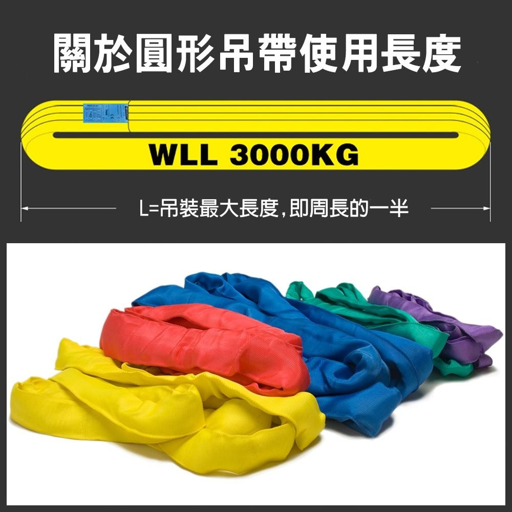 【綁固 Bon Strap 】3噸 1米~4米 圓形吊帶 柔性吊帶 國際認證 圓圈型吊帶 吊重帶 起重吊重 現貨 圓帶-細節圖2