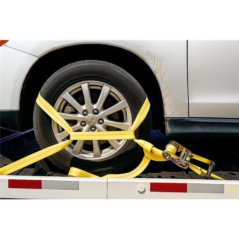 【綁固 Bon Strap】輪胎捆綁帶 清障車捆綁帶 輪胎固定 手拉器 布猴 拖車繩 拖吊車 道路救援 清運固定 輪胎帶-細節圖2