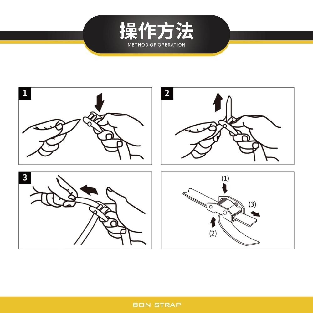 【綁固 Bon Strap】 腳踏車捆綁帶 按扣式 後背攜車架 安全織帶 車頂架綑綁帶 行李綑綁帶 車尾托架 快速綁帶-細節圖5
