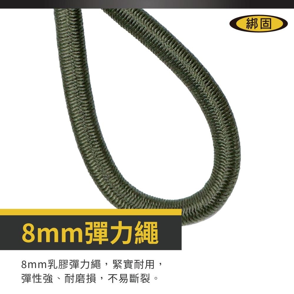 【綁固 Bon Strap】🔥台灣製造🔥 D扣彈力繩 d扣彈力繩 彈力繩 露營 捆綁繩 彈性繩 貨物固定 露營必備 現貨-細節圖4