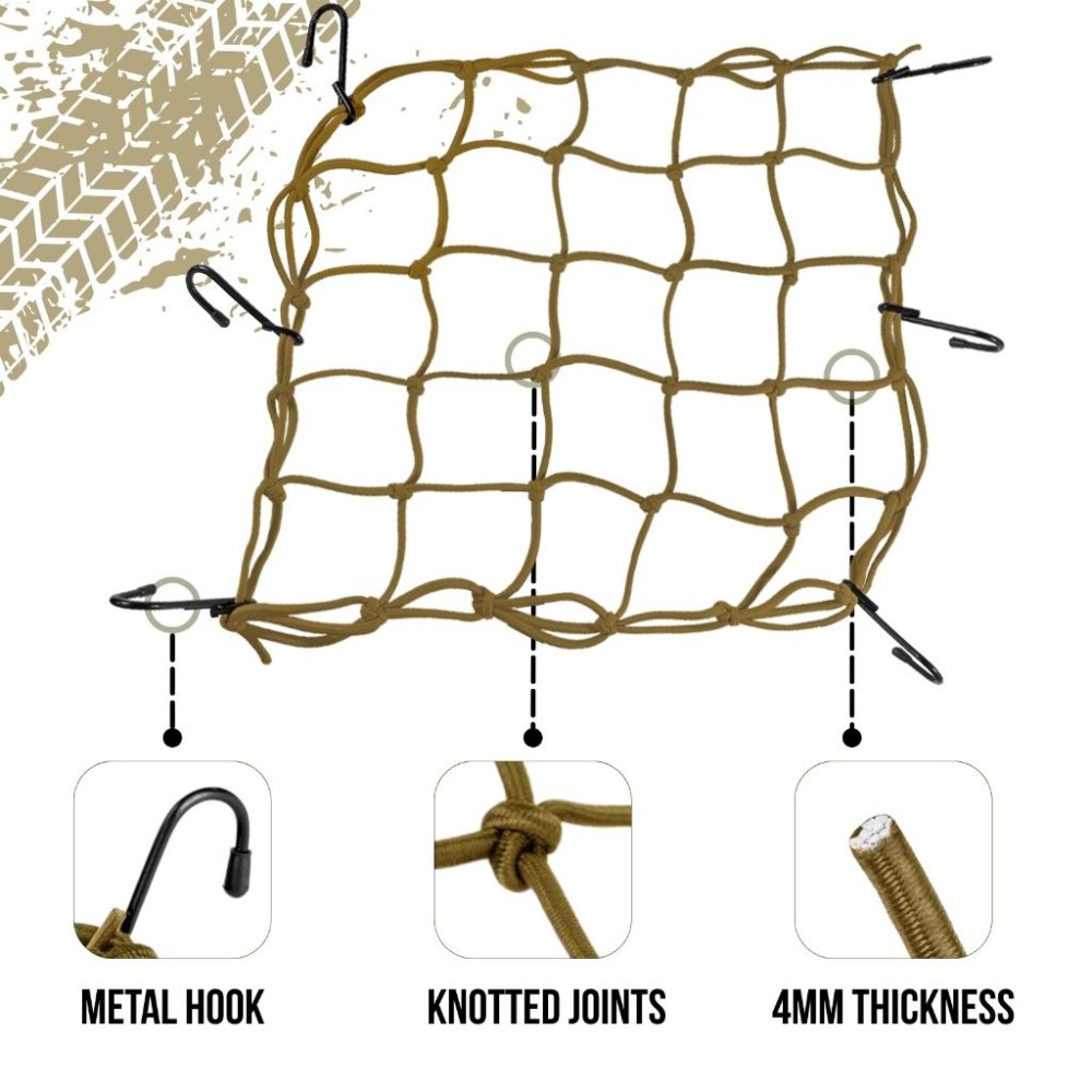 【綁固 Bon Strap】🔥熱銷🔥38x38cm 機車置物網 檔車網袋 油箱網 彈性 貨網 網袋 置物網 安全帽網-細節圖2