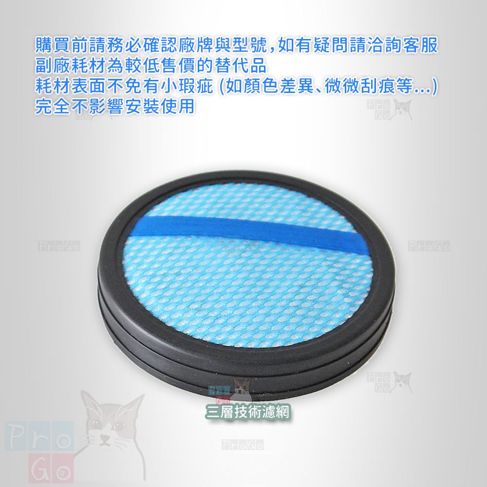 【ProGo】 PHILIPS 飛利浦 FC6077 吸塵器濾網 FC6167 FC6168 FC6169 FC6404-細節圖3