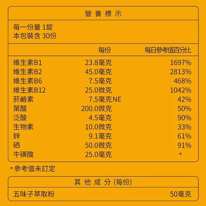 ❮大研生醫❯B群緩釋雙層錠-長效8小時緩慢釋放(共30錠) 特殊雙層設計榮獲台灣新型專利-細節圖2