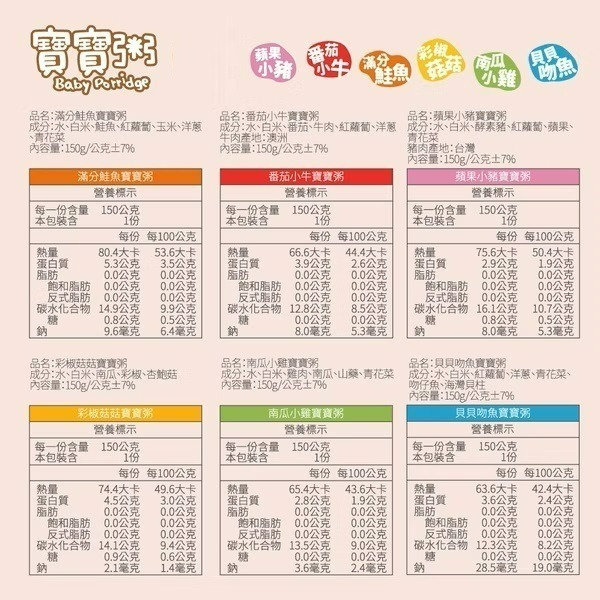 飯友寶寶粥 單包 150g   飯友寶寶麵 常溫寶寶粥 寶寶麵 即食粥 副食品寶寶米餅 農純鄉 寶寶粥-細節圖6