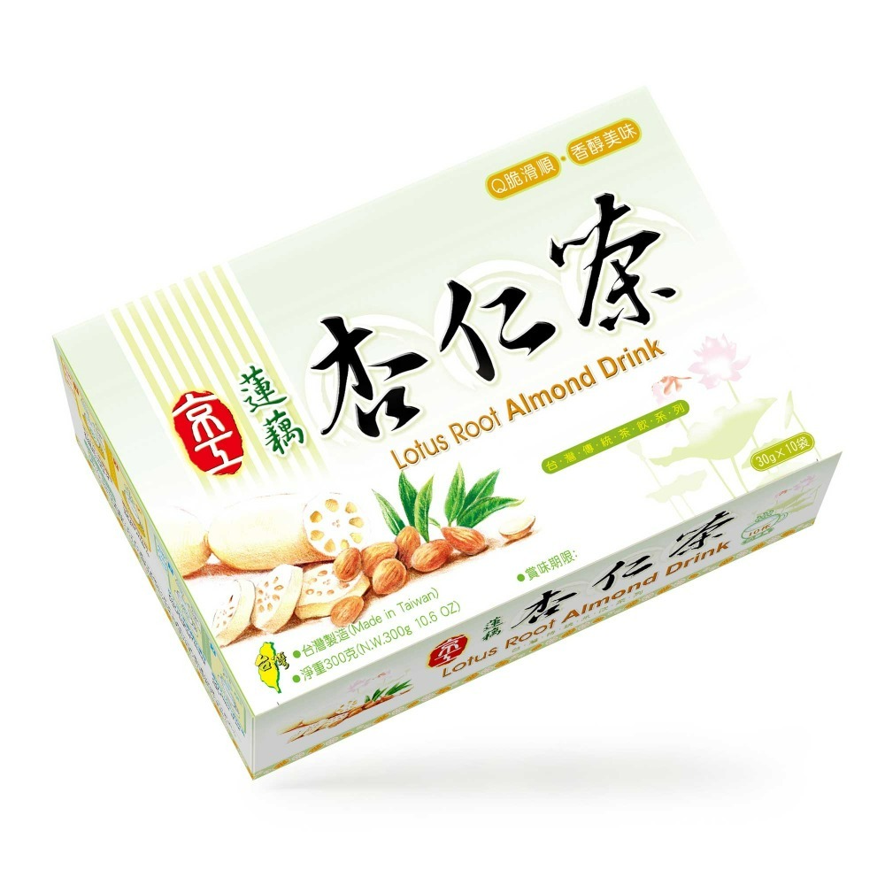 蓮藕杏仁茶30g 10包/盒 (奶素)