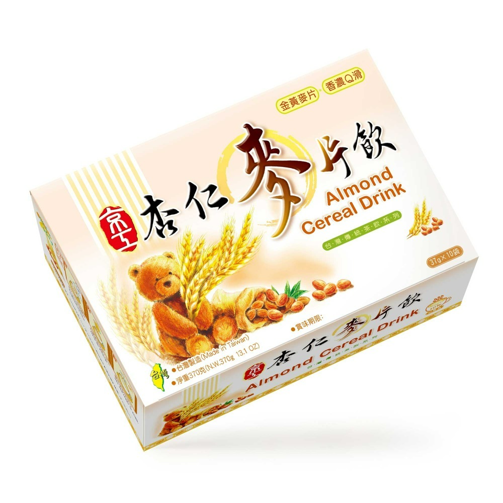杏仁麥片飲37g/包10包/盒(奶素)中