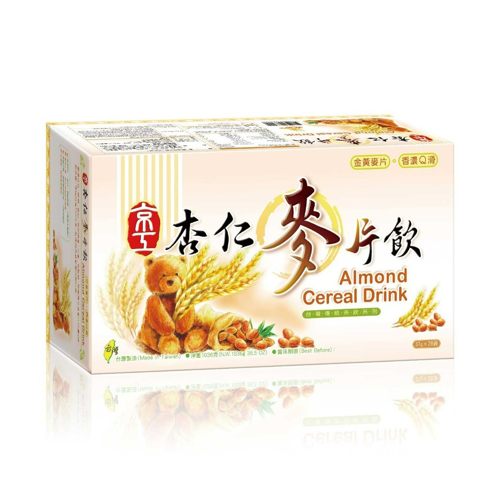 杏仁麥片飲37g/包28包/盒(奶素)大