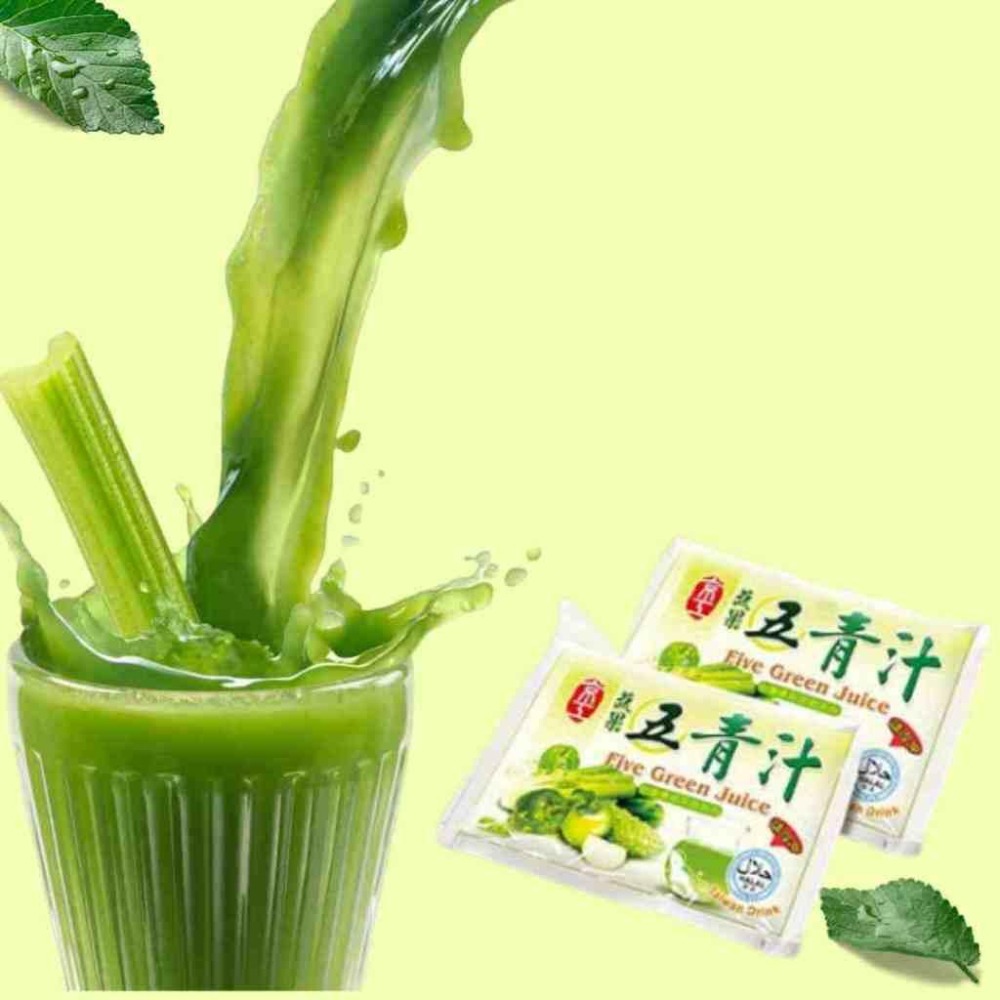 京工 蔬果五青汁  蔬菜汁 蔬果汁 青椒 西洋芹 苦瓜 大黃瓜 青蘋果 沖泡飲品 五種綠色蔬果 10入／30入-細節圖2