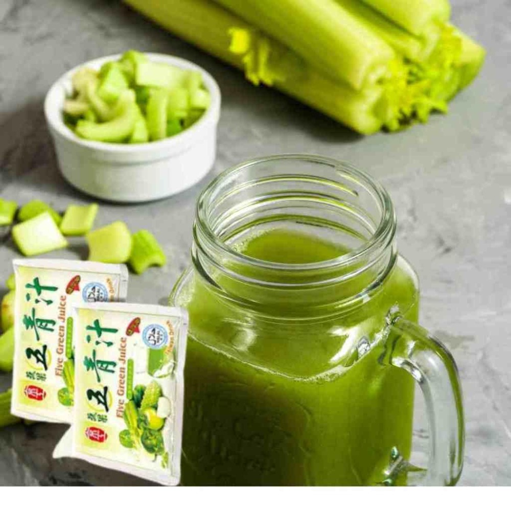 京工 蔬果五青汁  蔬菜汁 蔬果汁 青椒 西洋芹 苦瓜 大黃瓜 青蘋果 沖泡飲品 五種綠色蔬果 10入／30入-細節圖5