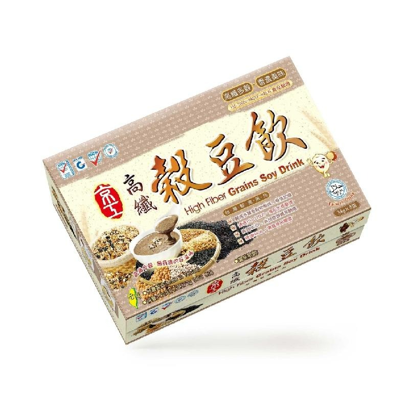 京工 高纖穀豆飲8入 High Fiber Grains Soy Drink-細節圖2