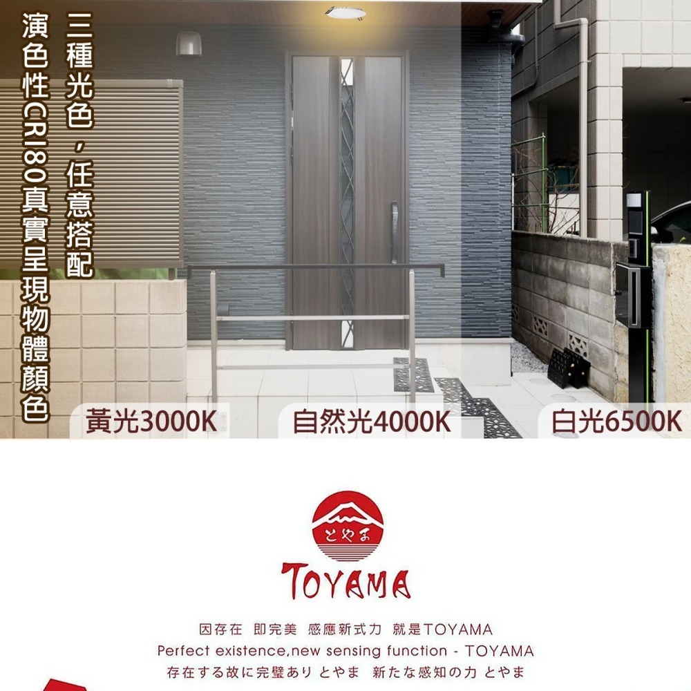 TOYAMA 特亞馬 12W/5W超薄LED雷達微波感應崁燈全暗全亮型15cm/9.5CM-細節圖10