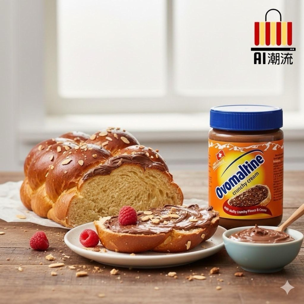 (免運)2入組-【AI潮流】瑞士原裝 阿華田脆酷力抹醬 380g 阿華田 脆酷力抹醬 抹醬 早餐 脆酷力 巧克力抹醬-細節圖7